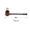 Rookpijpen 145 mm Rosewood Round Bottom Slender Extension Pipe