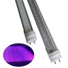 UV 390NM -405NM G13 BI -PIN T8 LEDブラックライトチューブグローボディペイントルームベッドルームパーティー用品の舞台照明蛍光ポスターCRESTECH168