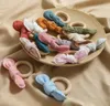 16142 INS BABY BUNNY EAR COTTON COLOTE THENY LOVECHY CHEWABLE WOODEN RING MOLARS SALIVA COTE SLABBETJES TEETHETH