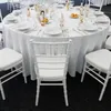 Tovaglia Rotonda Panni di raso Copertura sovrapposta Tessuto liscio brillante per decorazioni per banchetti di ristoranti per feste di matrimonio 230510