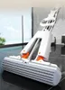 Mops Collodion Mop Free Hand Washing Magic Self-Cleaning Squeeze Water Flat Floor Wiper Tile Wringer Cotton Squeezer Household Helper 230510