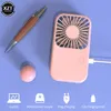 Handhållen USB Mini Fan Portable Pocket Fan Office Dormitory Desktop Fan Outdoor Travel Air Cooler Three-He-Vind Hastighet