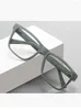 Sonnenbrille Fashion Square Blue Light Blocking Glasses Men TR90 Flexible Optics Reading Black Frame Computer Gaming Eyewear Male