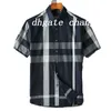 Célèbre Designer de Luxe Hommes Chemises Décontractées Mode Affaires Social Cocktail Chemises Hommes Marque Printemps Été Chemises à Carreaux Disponibles en Différentes Couleurs Taille Asiatique M-