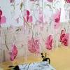 Curtain 100x130cm 1pcs Vines Leaves Tulle Door Window Drape Panel Sheer Scarf Valances 6colors Available Kitchen Bedroom 230510