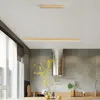 Lampes suspendues nordique LED lumières en bois pour la décoration de la maison cuisine salle à manger lampe salon suspendu éclairage intérieur pendentif