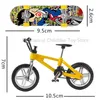 Novel Games Mini Finger Skateboarding Board BMX Bicycle Scooter Shoes Skate Boards Bikes Toys For Children Boys Barn Gifts 230509