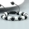 Strand Charm Tressé Bracelet Pierre Naturelle Yeux De Tigre Vert Perlé Distance Bracelets Bracelets Bouddha Chakra Énergie Hommes Femmes Bijoux