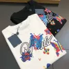 Designer Men's T-skjortor Klädtryck Kort ärmgata Löst överdimensionerade Casual Comfort Colors T-shirt 100% Pure Cotton Tops Woman Summer Sweater Size S-