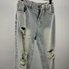 Nuevo diseñador para hombre Jeans Pantalones pitillo Casual Luxury Jeans Hombres Moda Distressed Ripped Slim Motocicleta Moto Biker Denim Hip Hop PantsQ5