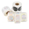 Notepads 500pcsroll Candle Warning Label Jar Container Stickers Waterproof Wax Melting Safety Vow Sticker 38cm 230510