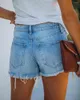 Damesshorts 2023 Dameskleding toont dunne gaten Veelzijdige denim casual trend