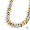 Natural Diamond Cuban Link Chain 14k Yellow Gold Luxury Chain Halsband till grossistpris
