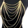 Chains Party Fashion Women Tassel Statement Necklaces Body Chain Multi Layer Necklace