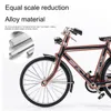 Novelty Games DIY Retro Bicycle Model Ornament Alloy Metal Mini Bike Sliding Assembled Version Collection Gifts Toys For Children Adult Boys 230509