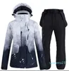 Men Women Ski Suit Set Snowboarding Clothing Ice Snow Costume Winter Outdoor Sports Outfit Waterproof Wear JacketsPants