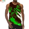 Mens Tank Tops Summer Paint Graphic 3D Print ärmlös mönster Purpurstruktur Konst Psychedelic Pigment Tan 230509