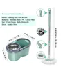 Mops Thickened Double Drive Lazy Mop Barrel Rotating Stainless Steel Swing Dry Household Handwashing and Wet 230510