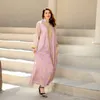 Roupas étnicas abaya luxuoso vestido marroquino de kaftan árabe preto muçulmano para mulheres impressão chiffon maxi vestidos turcos quimono Malaysia manto 230510