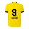 23 24 Clube de futebol Haller Soccer Jerseys 2023 2024 Camisa de futebol de futebol de Borussia Adeyemi Hummels Brandt Dortmund Men Kit Kit Especial Kit All Black Maillot De Foot 99