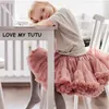 스커트 드롭 아기 소녀 Tutu 스커트 푹신한 어린이 발레 아이 발레 아이 Pettiskirt 아기 소녀 스커트 공주 튤 파티 댄스 스커트 230510