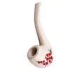 Smoking Pipes Hot selling 120mm ceramic pipe with hollow design, lightweight and not hot to hand ceramic pipe