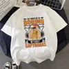 Kvinnors tshirt söta capybara kläder vintage 2023 casual anime op ees manga kvinnlig grafik EE 230510