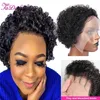 Hair Wigs Pixie Cut Short Bob Curly Lace Frontal Human Transparent Front for Women Deep Wave Cheap 230510