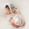 Koce Baby Pography Props Born Lace Hooded Ruit Po Wrap Akcesoria CHD10105