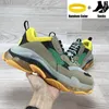 Triple S Clear Sole Casual Shoes Designer Sneakers Casual Men Luxury Shoes Black Pink Neon White Fluo Yellow White Grey Mens Women Outdoor Platform Jogging Sneakers