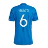 2024 Italys Soccer Jerseys Italia 23 24 25 Fans Joueur Version Verratti Chiesa Gnonto Football Shirt Lorenzo Pinamonti Politano Men Kids Kit Grifo Scamacca Immobile