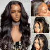 Wigs Free Part Glueless Pervian 13x4 Lace Frontal Wigs Dark Auburn /Ginger Orange Colored Simulaiton Human Hair Body Wave Wigs Transparent Lace Closure Wig For Women