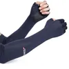 Rodilleras Guantes de protección solar Protector de brazo Manga de tela de hielo Tela de seda Deporte Correr Ciclismo Cubierta UV Verano fresco al aire libre