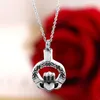 Pendant Necklaces Cremation Jewelry Forever In My Heart Crown Ash Urn Memorial Necklace Stainless Steel