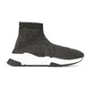 Top Quality Casual Luxury Speed Trainers 1.0 tricot brillant Hommes chaussettes bottillons Slip-On Flat Sole Femme Plate-forme Mocassins designer noir blanc vitesse 2.0 Femmes DHgate Taille 36-45