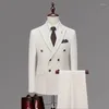 Men's Suits Custom Made Groom Wedding Dress Blazer Pants Business High-end Classic Trousers SA05-24599