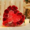 Dekorative Blumen 19 Teile / schachtel Große Größe Badeseife Rose Blume Pflanze Ätherisches Öl Romantisches Hochzeitsfest Geschenk Handgemachte Blütenblätter Dekor