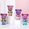 Nieuwe USB Mini Cute Cartoon Bear Fan Wind Power Handheld Portable Fan Handig Home Office buitenshuis Small Fans Gifts