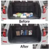 Car Organizer Interior Accessories Storage Trunk Bag Large Capacity Backseat Cargo Mesh Holder Pocket Drop Delivery Mobiles Motorcyc Dhvwm