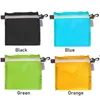 Storage Bags 4 Color Nylon Coated Silicon Fabric Waterproof Zipper Hook Bag Outdoor Camping Hiking Travel Pocket Pouch Organizer