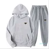 Men's and Women's Two Pieces Pants tracksuits Outfit High Neck Hoodies Sweatshirt Pants