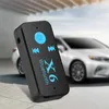 X6 Bluetooth Receiver 3.5 aux Car Bluetooth Handsfree Call Car Wireless Bluetooth Adapter Pluggable TF Card