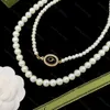 Pendant Pearl Necklace Designer Silver Necklaces for Women Mens Gift Classic Letter G String of Pearls Chains Fashion Luxurys Necklaces Designers Jewelry with Box