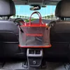 Car Organizer Large Capacity Seat Net Pocket Handbag Purse Holder Bag Storage Pet Barrier Dog Pouch Between Back Seats