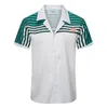 Été nouvelles chemises de créateurs Casablanc-s 23ss Masao San imprimé chemise décontractée pour hommes chemise en soie lâche polos manches courtes t-shirt de luxe t-shirts de haute qualité taille M-3XL