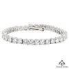 Prezzo basso del braccialetto di tennis del diamante naturale in gioielli con diamanti ghiacciati dell'oro bianco 14k all'ingrosso