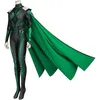 Tuta da donna super cattiva dea verde stampa 3D a tema costume cosplay di Halloween