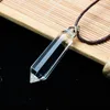 Pendant Necklaces Crystal Crushed Stone Natural White Pillar 12 - Cut Double Point Necklace Accessories