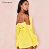 Casual Dresses 2023 Women Summer Autumn Sexy Party Thin And Light Beach Vestidos Volantes Sling Backless Bandadge Dress Off Shoulder