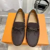 Chaussures grands enfants hommes Gloria mocassins plats concepteur mâle sans lacet mocassins trois couleurs noir marron fleur baskets